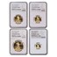 2021-W 4-Coin Proof Gold Eagle Set (Type 1) PF-70 NGC
